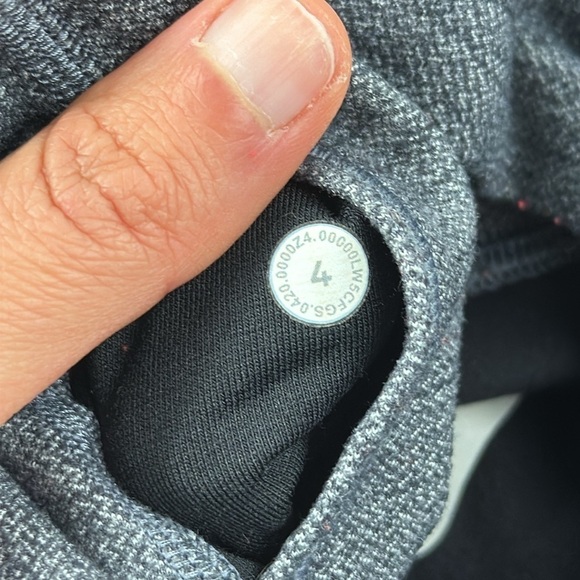 Lululemon Align Pant II 25" Mini Heathered Herringbone Heathered Black White - Picture 4 of 5